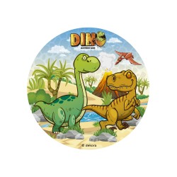 Disque azyme "Dinosaure:" - ø 15,5 cm