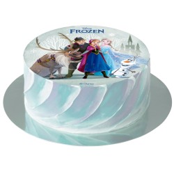 Disque gâteau en azyme Reine des neiges 15,5 cm Dékora