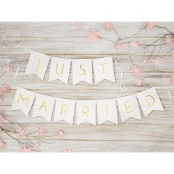 Décoration mariage bannière “Just Married”