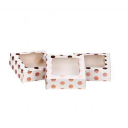 3 petites boîtes à gâteaux - 3,8 x 11,4 x 11,4 cm