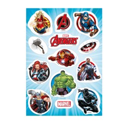 Assortiment de décorations de gâteaux en azyme à découper “Avengers Marvel”