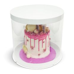 Boîte à gâteaux ronde transparente - 30 cm
