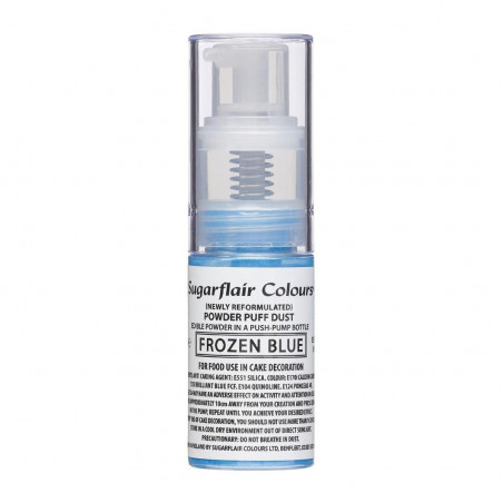 Spray poudre alimentaire bleu glacier - sans E171 - 10 g