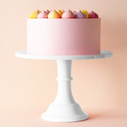 Présentoir à gâteaux blanc - 29.7 cm
