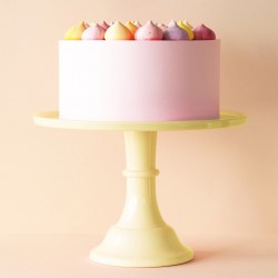 Présentoir à gâteaux jaune - 29.7 cm
