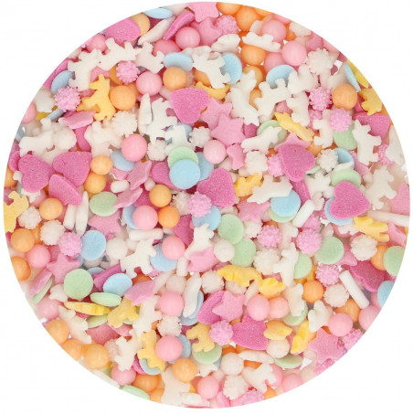 Mélange de sprinkles pastels "Licorne" - 50 g