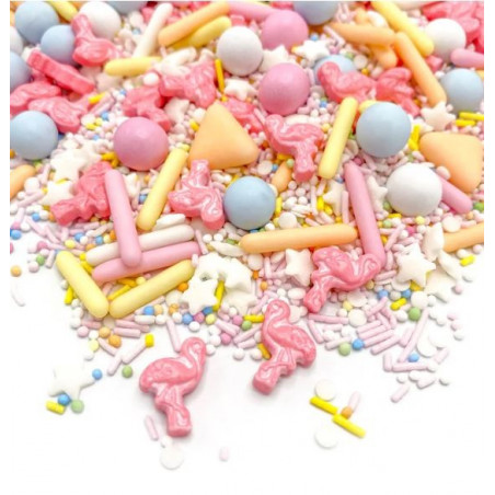 Assortiment décors sucrés Sprinkles - Funky Flamingo