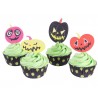 24 Caissettes à cupcakes et toppers "Halloween"