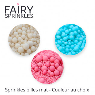 Assortiment décors sucrés Fairy Sprinkles - Pearls 100 g - Différentes couleurs