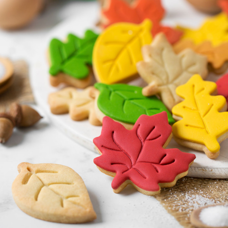 3 emporte-pièces pour biscuits feuilles d'automne