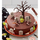 Kit de décoration pour cupcakes "12 mains de zombie et vermicelles"