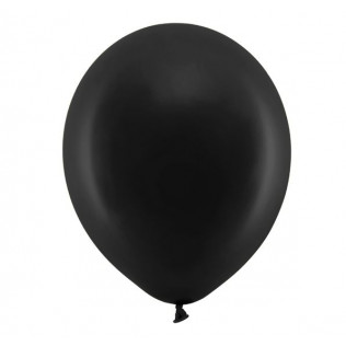 6 ballons de baudruche couleur noire