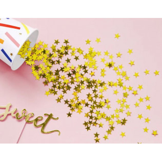 Confettis "étoiles dorées" - 30 g
