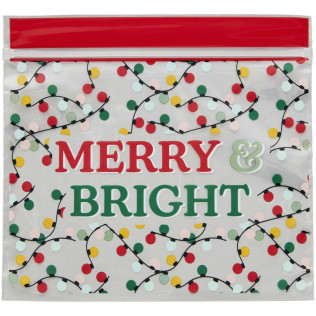 20 sachets pour biscuits et friandises refermables "Merry & Bright" - Wilton
