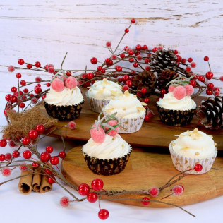 30 Caissettes à cupcakes - Christmas Winter Berries - PME