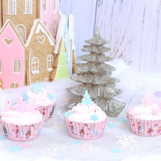 30 Caissettes à cupcakes - Casse noisette de Noël - PME