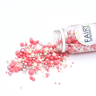 Décors sucrés sprinkles "Champagne and Rosé" - 100 g - Fairy Sprinkes