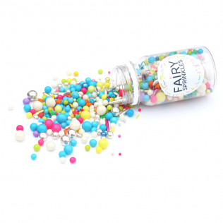 Décors sucrés sprinkles "Rainbow Party" - 100 g - Fairy Sprinkles