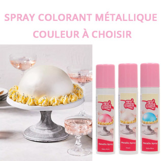 Spray colorant métallique - Couleur à choisir