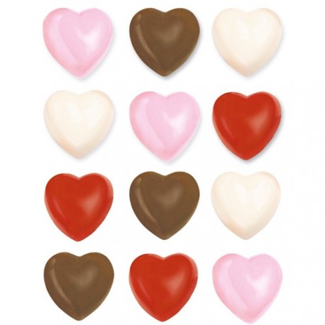 Moule à chocolats "Coeurs"