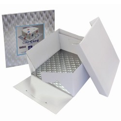 Boîte blanche avec support carré 35X35x15cm