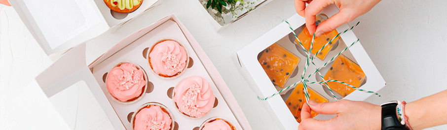 Boîtes à cupcakes | Boîtes à muffins pas cher sur feeriecake.fr