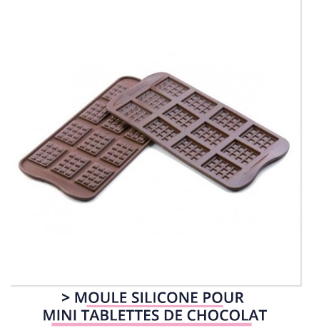moule silicone pour  mini tablettes de chocolat